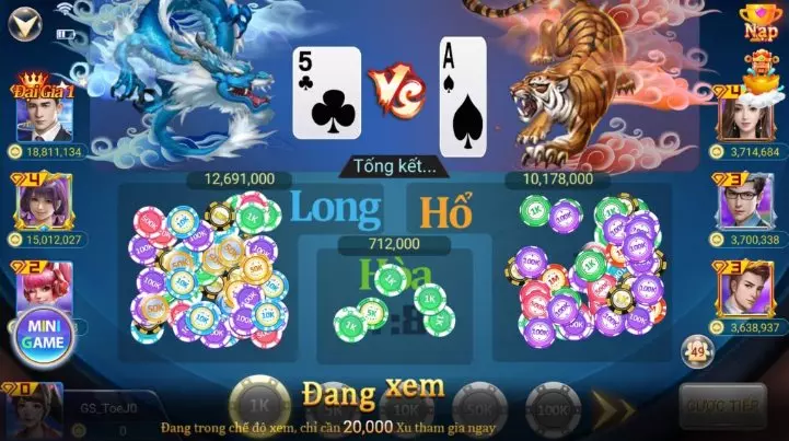 7 mẹo chơi Rồng Hổ luôn thắng từ cao thủ