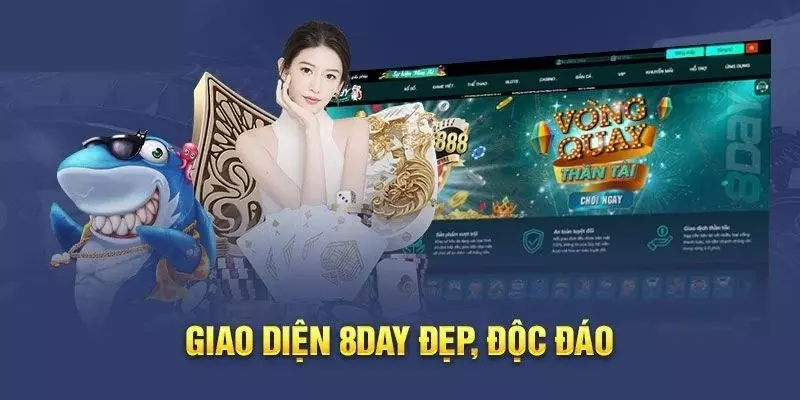 Giao diện 8Day đẹp mắt