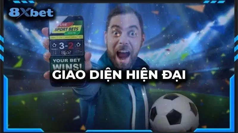 Giao diện 8xbet được thiết kế hấp dẫn thị giác hơn