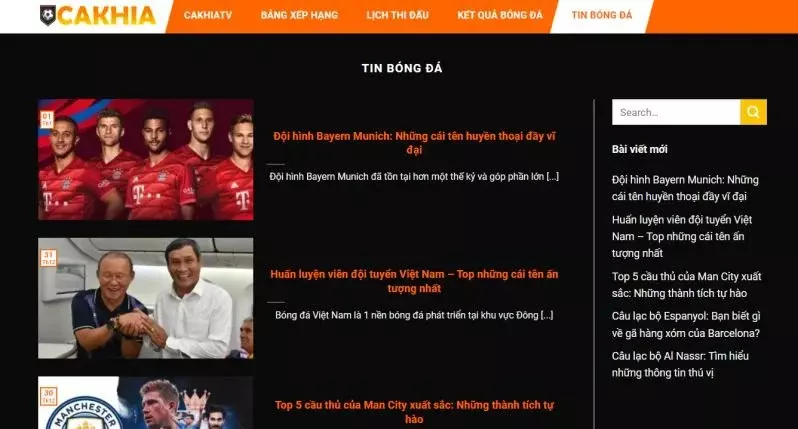 Nhiều trải nghiệm thể thao, bóng đá hàng đầu