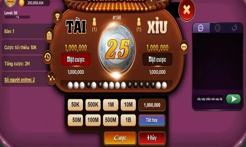 Tỷ lệ đổi thưởng của tài xỉu