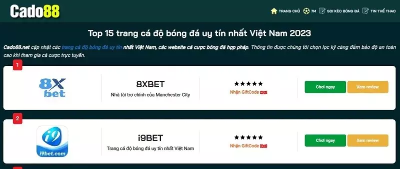 Những nghi vấn thường gặp về trang cá độ bóng đá uy tín cado88