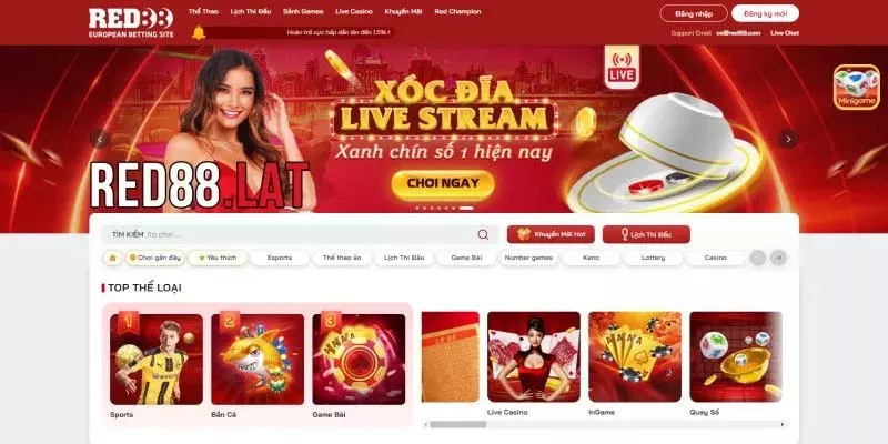 Kho game casino Red88 đa dạng những thể loại