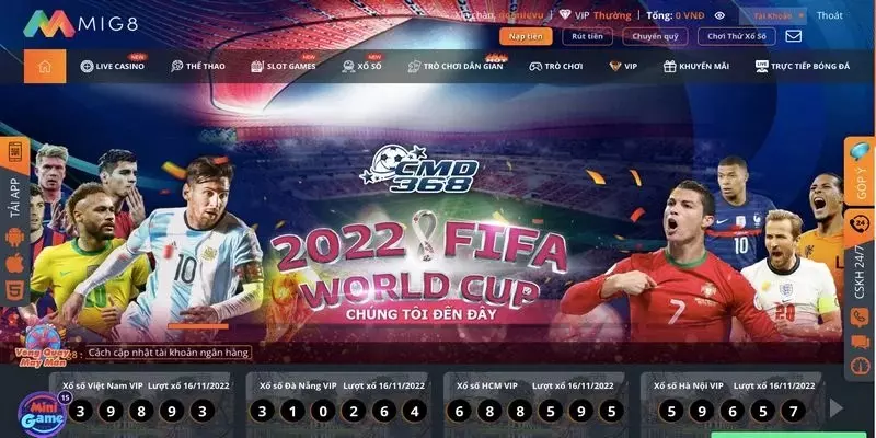 Giao diện website ấn tượng, dễ thao tác
