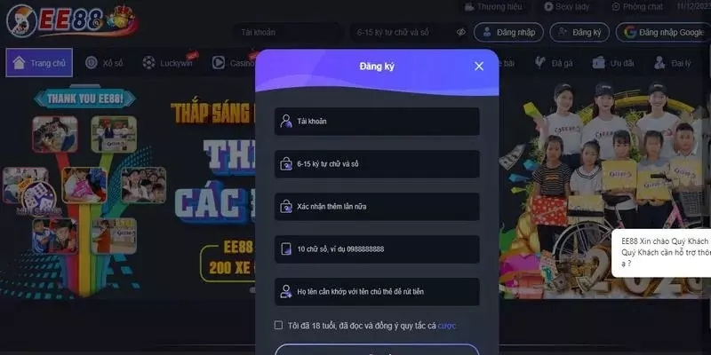 Hướng Dẫn Đầy Đủ những Bước Đăng Ký EE88 Cho Tân Thủ vận dụng