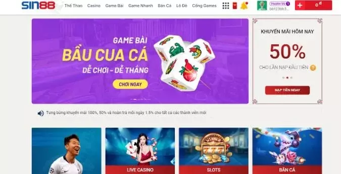 Tổng quan về nhà cái Sin88