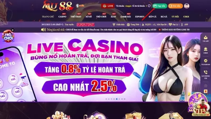 Xem live Mu88 hấp dẫn trên app